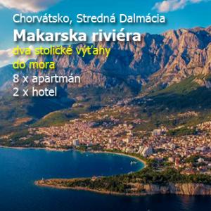 Makarská riviéra bezbariérové ubytovanie apartmány pláže hotely oreado.com